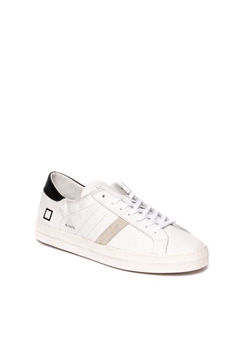 Sneaker hill low calf bianco/nero D.A.T.E. | HILL LOW UCALF-WHT/BLK